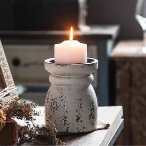 Large Rustic Candle Holder